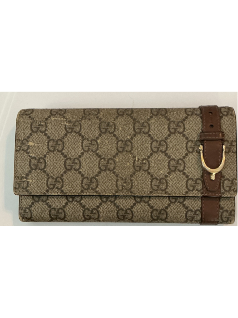 Gucci GG Supreme Canvas Long Wallet EUC/COA